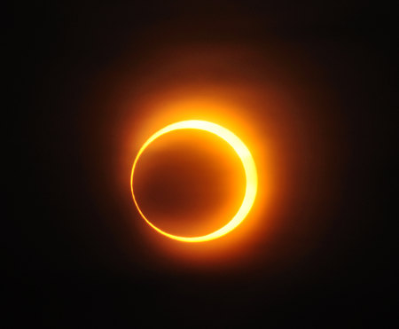 [Solar annular eclipse of January 15, 2010 in Jinan, Republic of China, by A013231 on Wikimedia Commons.]