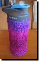 [knitted water bottle cozy]