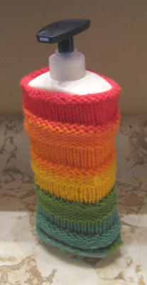 [Knit water bottle/hand lotion cozy]