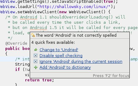 [The word 'Android' is not correctly spelled. Change to 'Undried'?]