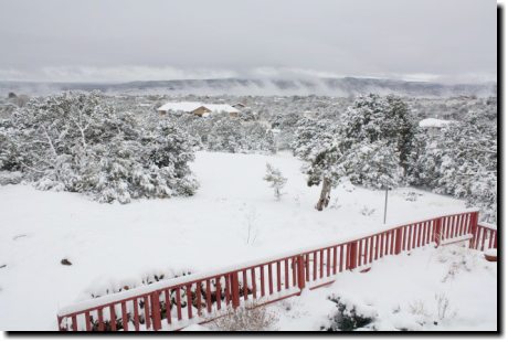 [Snow-fog coming up from the Rio Grande]