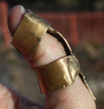 [trigger thumb splint v.2: brass]