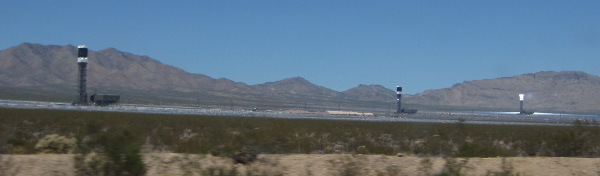 [All three Ivanpah solar collectors]