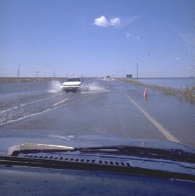 [Flooded Central Valley Road]