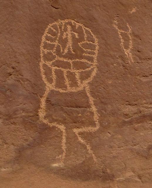 [Brain main? petroglyph at Sand Island]