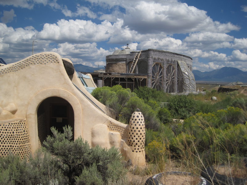 [Two nearby earthship hous ...]