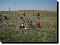 [Our eclipse viewing pullout on Wyoming 270]