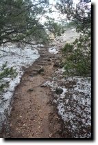 {Pile of hailstones on our deck}