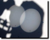 [Binocular projection of Venus transit]