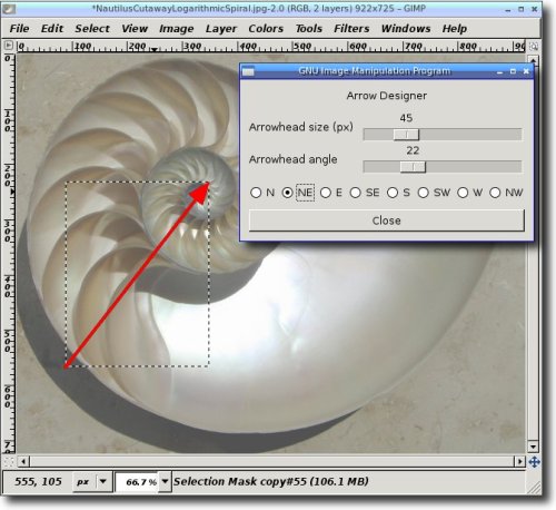[GIMP Arrow Designer]