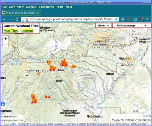 [Fire map from mapping support.com]