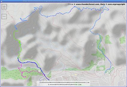 [GPS Track of a hike in Los Alamos, NM]